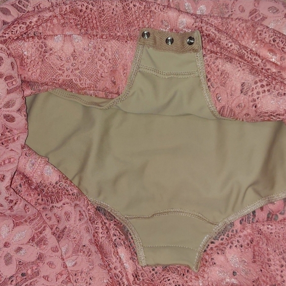 ❣️SALE❣️🍋For Love and Lemons🍋 pink lace dress size Small - Picture 6 of 6